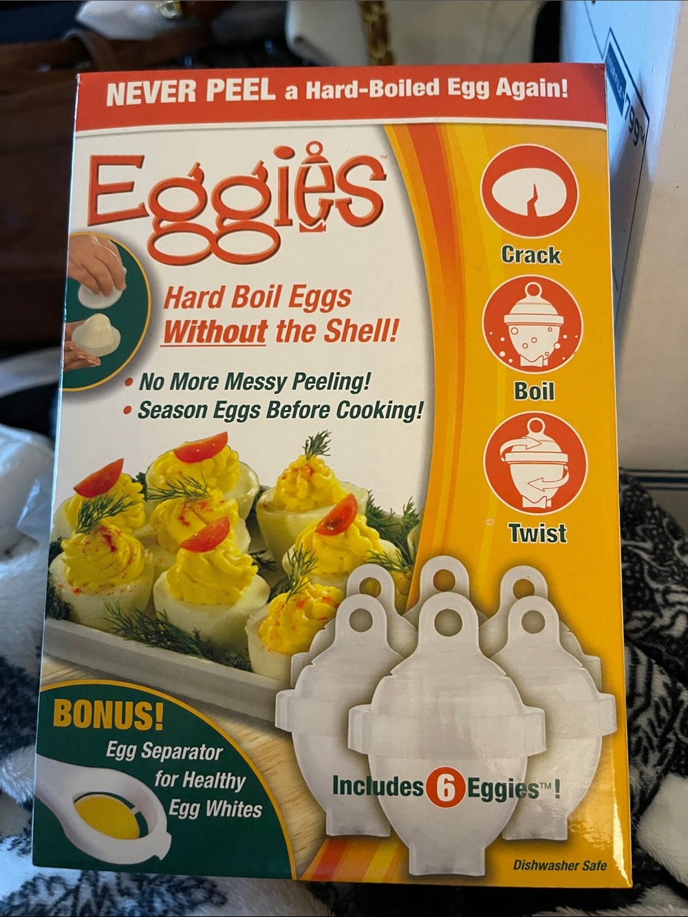 Eggies - hard boil eggs without the shell - new